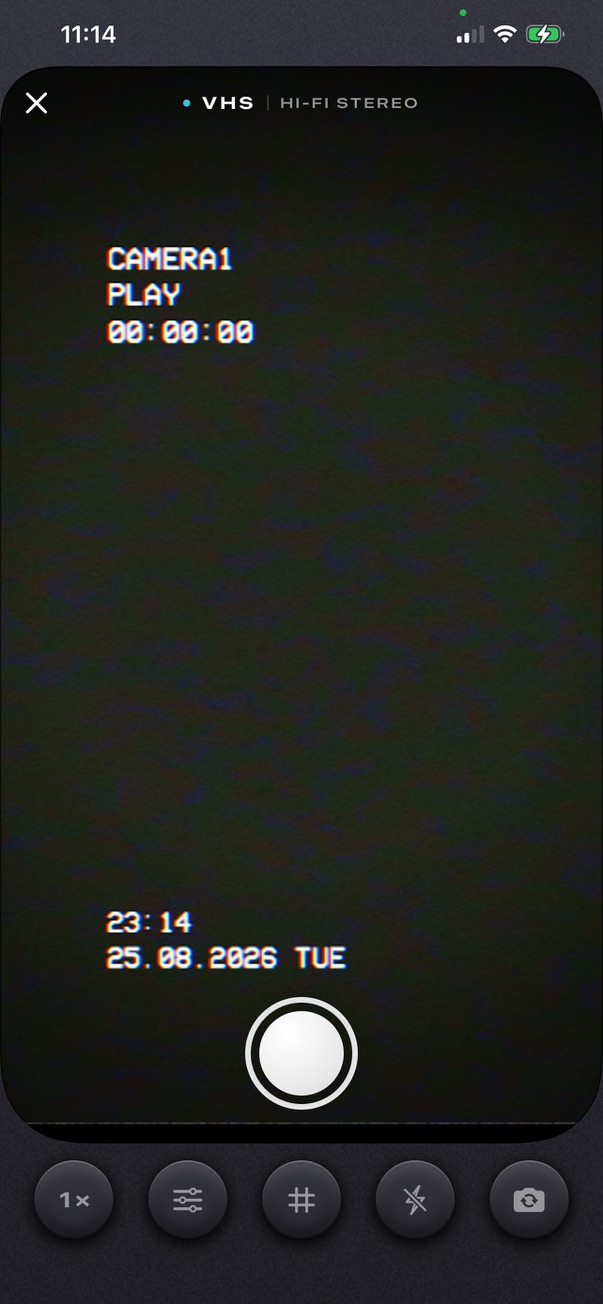 VHS camera interface in 10SF